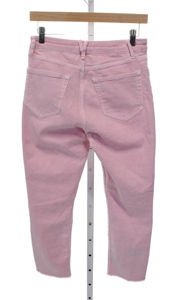 Vineyard Vines Women Cropped Pink Cotton Jeans Size 28