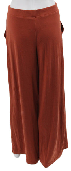 Free-est Women Orange Polyester Blend Sweatpants Petite Size S