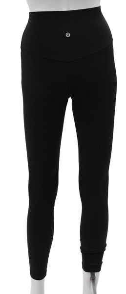 Lululemon Womens Ankle Leggings Black Polyester Blend Size 4