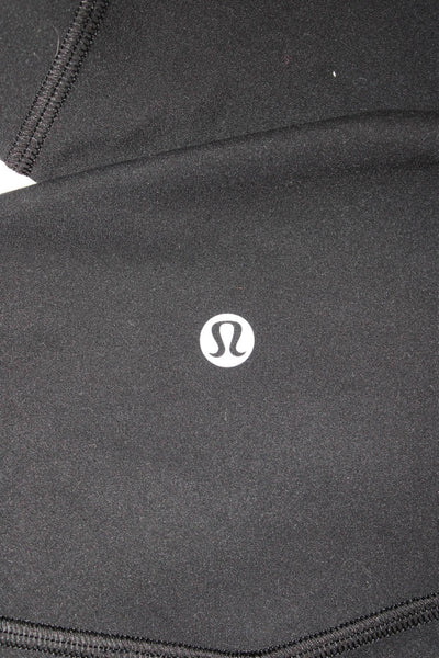 Lululemon Womens Ankle Leggings Black Polyester Blend Size 4