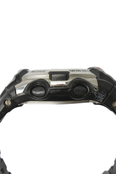 G Shock Mens Stainless Steel + Black Resin 2688 GW-500A Digital Solar Watch 46mm