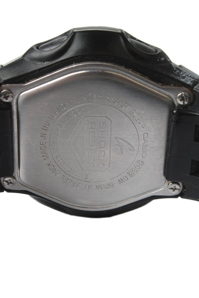 G Shock Mens Stainless Steel + Black Resin 2688 GW-500A Digital Solar Watch 46mm