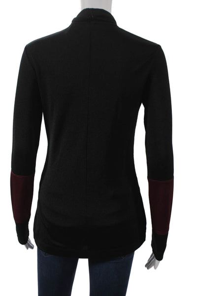Paul Smith Women Tunic Turtleneck Colorblock Black Long Sleeve Polyester Size S
