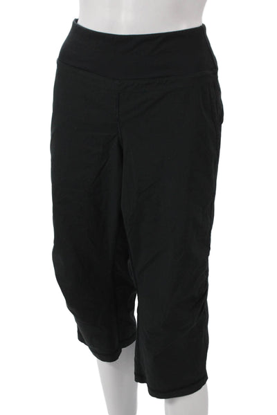 Lululemon Women Black Capri Pants Polyester Size 8