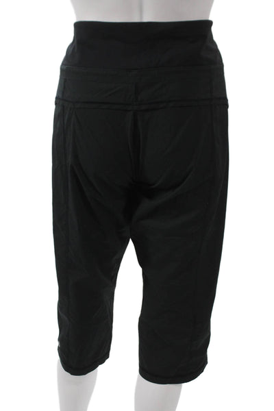 Lululemon Women Black Capri Pants Polyester Size 8