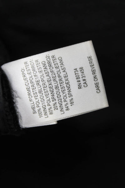 BCBG Max Azria Women Bodycon Halter Black Dress Sleeveless Short Zip Size 2