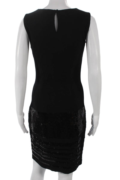 Calvin Klein Womens Sheath Dress Black Sleeveless Rayon Size 4
