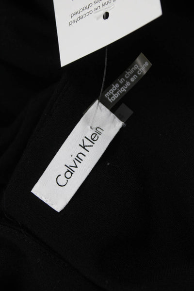 Calvin Klein Womens Sheath Dress Black Sleeveless Rayon Size 4