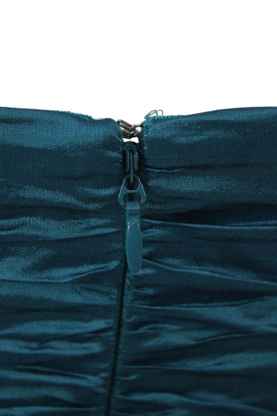 BCBG Max Azria Women Bodycon Blue Sweetheart Short Dress Size 6