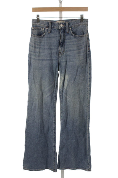 Madewell Womens High Rise Flared Blue Jeans Size 25