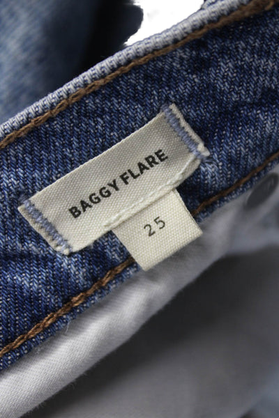 Madewell Womens High Rise Flared Blue Jeans Size 25