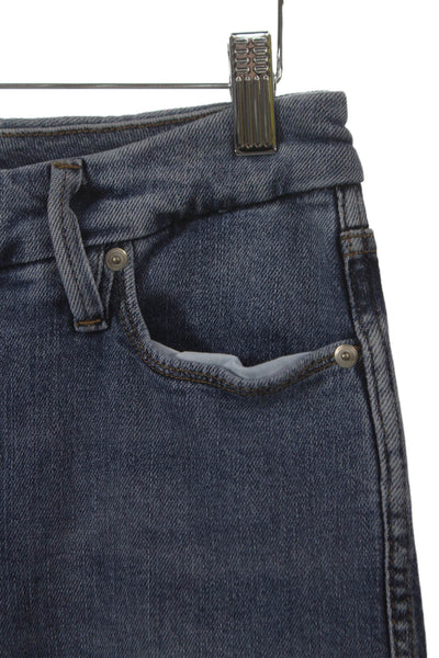 Good American Women Wide-Leg Jeans Blue Cotton Blend Button Fly Size 26