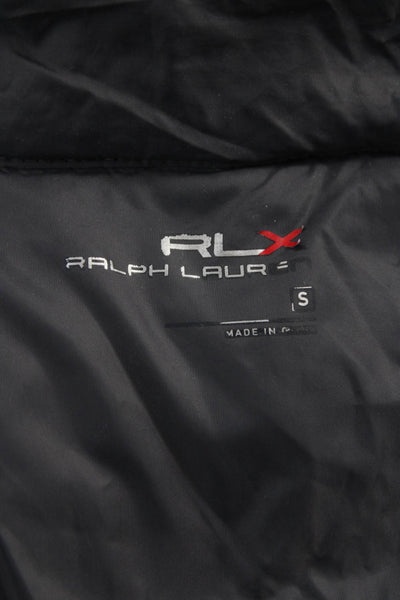RLX Ralph Lauren Womens Puffer Vest Black Nylon Zip Sleeveless Size S