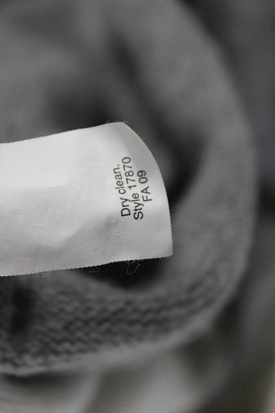 J Crew Women Cashmere Gray V Neck Cardigan Long Sleeve Size L