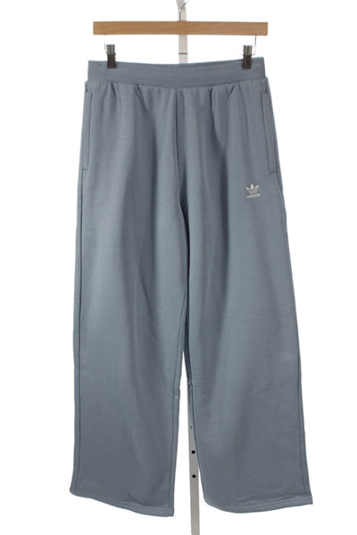 Adidas Girls Drawstring Wide Leg Knit Sweatpants Blue Size 14-15