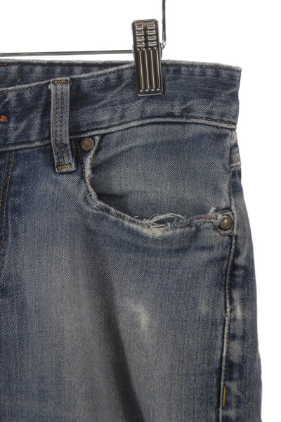 Robert Graham Mens Straight Jeans Blue Cotton Zip Fly Size 29
