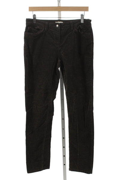 Eileen Fisher Womens Straight Brown Cotton Pants Size 6