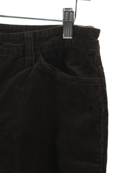 Eileen Fisher Womens Straight Brown Cotton Pants Size 6