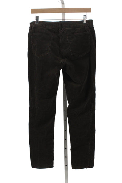 Eileen Fisher Womens Straight Brown Cotton Pants Size 6
