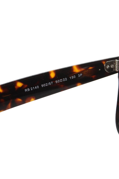 Ray Ban Unisex RB 2140 Brown Plastic Rounded Sunglasses