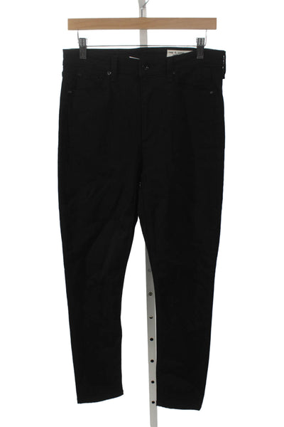 Rag & Bone Women Skinny Jeans Black High Rise Size 28