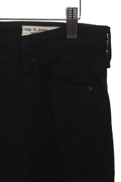 Rag & Bone Women Skinny Jeans Black High Rise Size 28