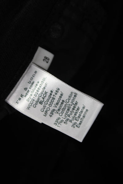 Rag & Bone Women Skinny Jeans Black High Rise Size 28