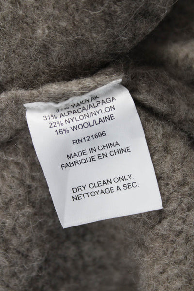 Demylee Womens Pea Coat Gray Yak Button Long Sleeve Size XS