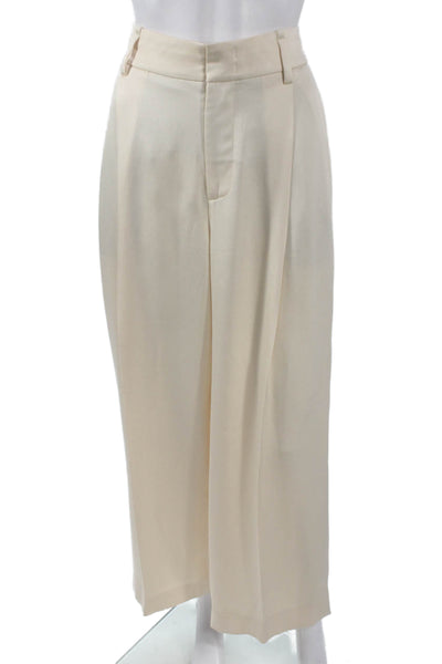 Vince Women Dress Pants Beige Triacetate Zip Inseam 28 Size 10