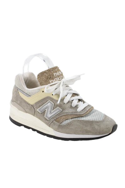 New Balance Womens Suede Lace Up Paneled Sneakers Brown Size 5.5