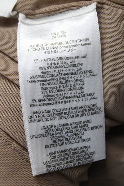 BCBGMAXAZRIA Womens Gold Mini Skirt Nylon Pull On Size XS