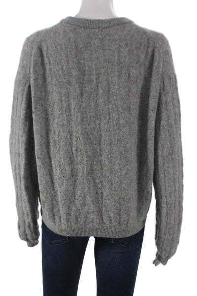 J Crew Womens Gray Polyamide Cardigan Long Sleeve Size S