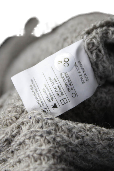 Vince Womens Yak Round Neck Pullover Sweater Gray Size S