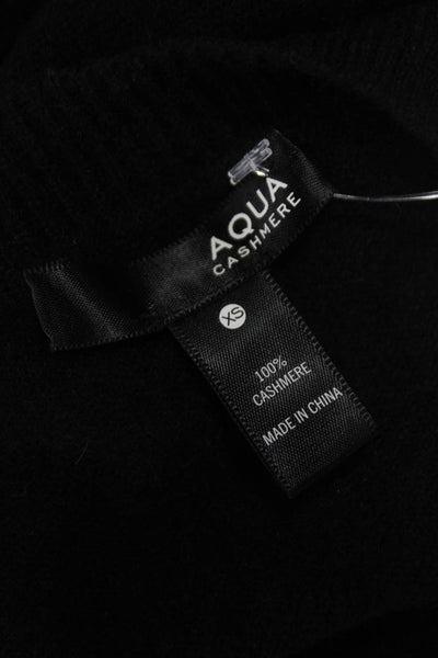 Aqua Cashmere Women Pullover Sweater Black Cashmere Camouflage Skull Size XS