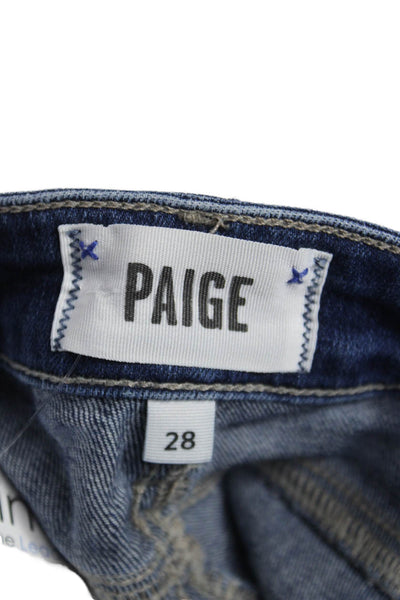 Paige Womens Ankle Jeans Blue High Rise Size 28