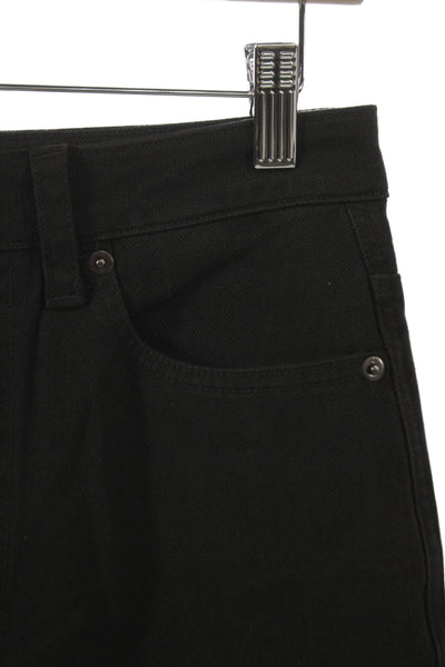 Rowan Womens Black Wide Leg Cotton Blend Jeans Size 26