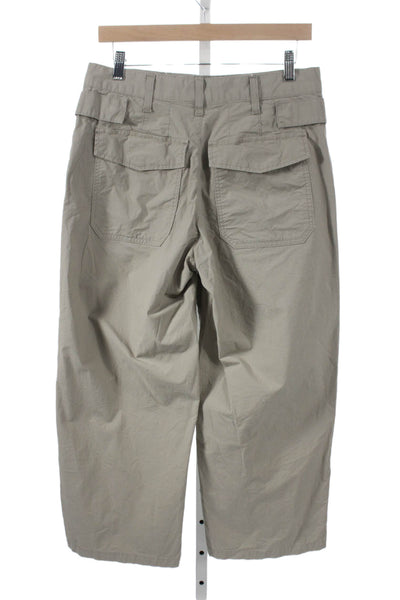 Agolde Women Cargo Pants Beige Cotton Button Closure Size 28