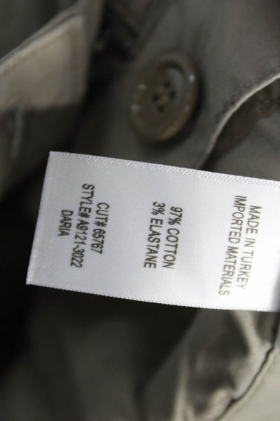 Agolde Women Cargo Pants Beige Cotton Button Closure Size 28