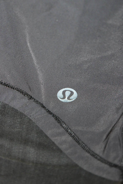 Lululemon Women Black Sleeveless Basic Tank Polyester Round Neck Size S