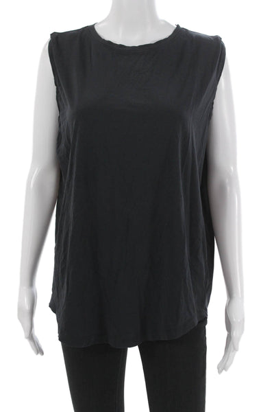 Lululemon Womens Basic Sleeveless Tank Black Crew Neck Pullover Size 8