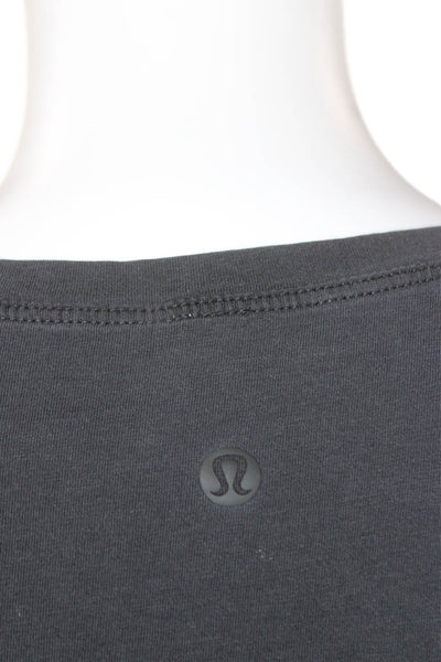 Lululemon Womens Basic Sleeveless Tank Black Crew Neck Pullover Size 8