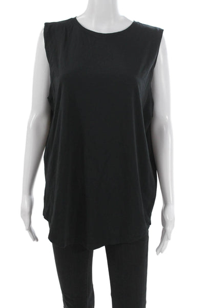 Lululemon Womens Basic Sleeveless Tank Black Pima Cotton Size 10