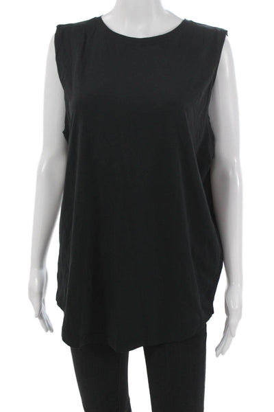 Lululemon Womens Basic Sleeveless Tank Black Pima Cotton Size 10