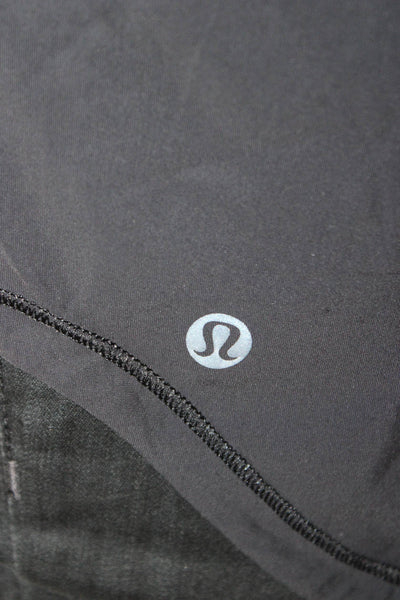 Lululemon Women Basic Sleeveless Tank Top Black Polyester Round Neck Size S