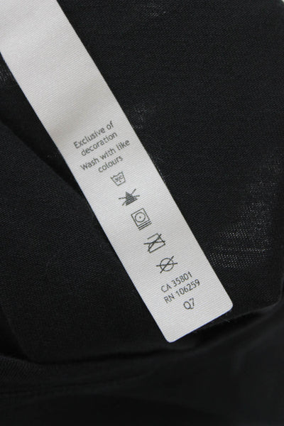 Lululemon Women Basic Pima Cotton Black Tank Top Round Neck Size 10