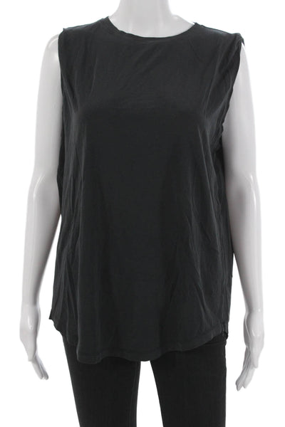 Lululemon Women Basic Tank Black Polyester Crew Neck Sleeveless Size S