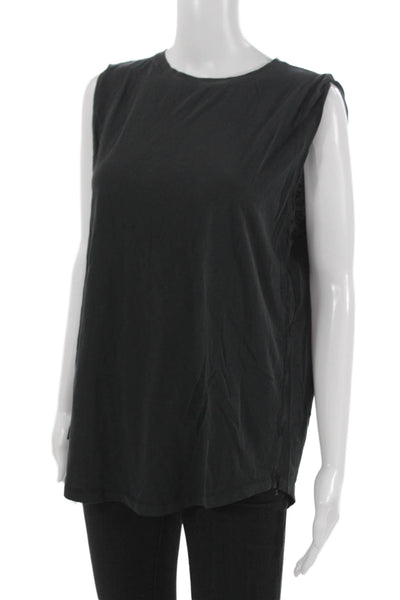 Lululemon Women Basic Tank Black Polyester Crew Neck Sleeveless Size S
