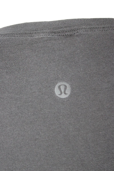 Lululemon Women Basic Black Sleeveless Tank Polyester Crew Neck Size 10
