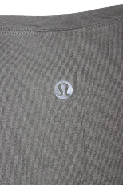 Lululemon Women Basic Tank Green Sleeveless Crew Neck Size 10