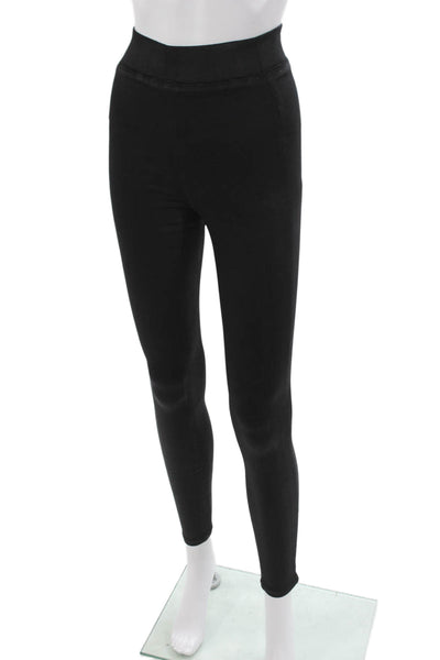 L'Agence Womens Black High Rise Modal Jegging Pull On Size XS
